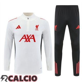 Insieme Tuta Calcio FC Liverpool Bianco 2025/2026  Insieme Tuta Calcio FC Liverpool Bianco 2025/2026