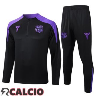 Insieme Tuta Calcio FC Barcellona Nero Viola 2025/2026  Insieme Tuta Calcio FC Barcellona Nero Viola 2025/2026