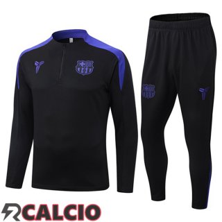 Insieme Tuta Calcio FC Barcellona Nero Blu 2025/2026  Insieme Tuta Calcio FC Barcellona Nero Blu 2025/2026