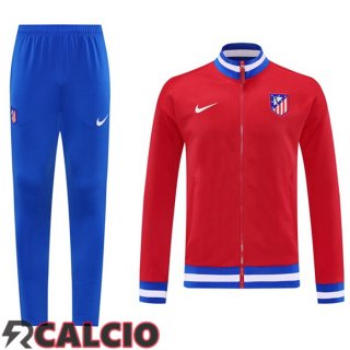 Insieme Tuta Calcio - Giacca Atletico Madrid Rosso 2025/2026  Insieme Tuta Calcio - Giacca Atletico Madrid Rosso 2025/2026