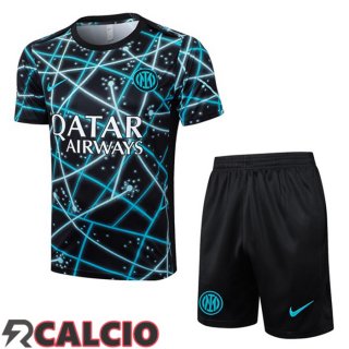 Insieme T Shirt Allenamento Inter Milan + Pantaloncini Nero 2025/2026  Insieme T Shirt Allenamento Inter Milan + Pantaloncini Nero 2025/2026