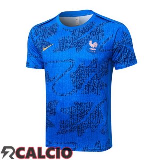 T Shirt Allenamento Francia Blu 2025/2026