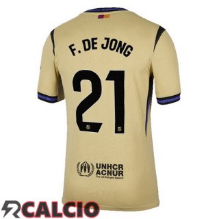 Seconda Maglia FC Barcellona (F. DE JONG 21) Giallo 2025/2026