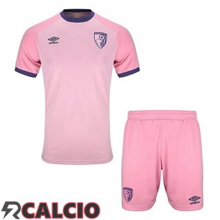 Terza Maglie Calcio AFC Bournemouth Bambino Rosa 2025/2026  Terza Maglie Calcio AFC Bournemouth Bambino Rosa 2025/2026