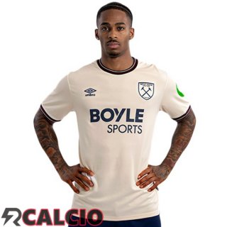 Seconda Maglie Calcio West Ham United Bianco 2025/2026  Seconda Maglie Calcio West Ham United Bianco 2025/2026