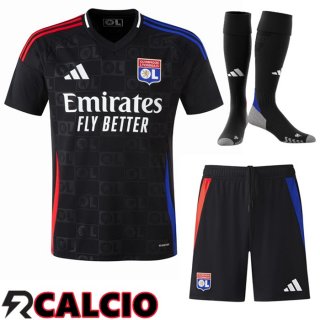 Insieme Seconda Maglia Lione OL (Pantaloncini + Calzini) 2024/2025  Insieme Seconda Maglia Lione OL (Pantaloncini + Calzini) 2024/2025