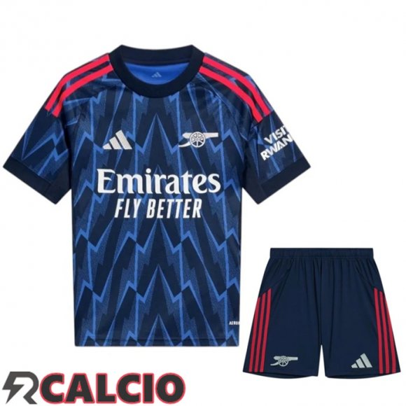 Insieme Seconda Maglia Arsenal + Pantaloncini 2025/2026  Insieme Seconda Maglia Arsenal + Pantaloncini 2025/2026