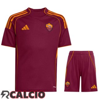 Insieme Prima Maglia AS Roma + Pantaloncini 2025/2026  Insieme Prima Maglia AS Roma + Pantaloncini 2025/2026