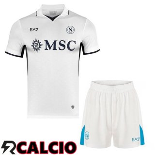 Seconda Maglia SSC Napoli Bambino Bianco 2024/2025