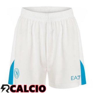 Seconda Pantaloncini Calcio SSC Napoli Bianco 2024/2025