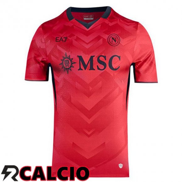 Maglie Calcio SSC Napoli Portiere Rosso 2024/2025  Maglie Calcio SSC Napoli Portiere Rosso 2024/2025