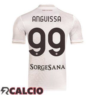 Seconda Maglia SSC Napoli (André-Frank Anguissa 99) Bianco 2025/2026
