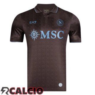 Terza Maglie Calcio SSC Napoli Marrone 2025/2026  Terza Maglie Calcio SSC Napoli Marrone 2025/2026
