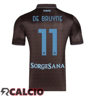 Terza Maglia SSC Napoli (Kevin De Bruyne 11) Marrone 2025/2026  Terza Maglia SSC Napoli (Kevin De Bruyne 11) Marrone 2025/2026