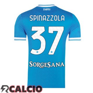 Prima Maglia SSC Napoli (Leonardo Spinazzola 37) Blu 2025/2026