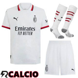 Insieme Seconda Maglia AC Milan (Pantaloncini + Calzini) 2024/2025
