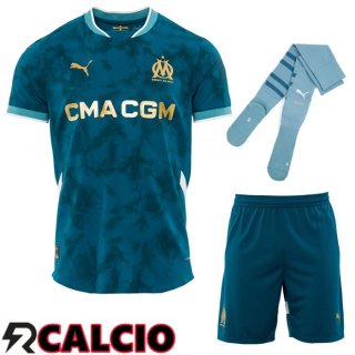 Insieme Seconda Maglia Marsiglia OM (Pantaloncini + Calzini) 2024/2025