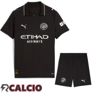 Insieme Seconda Maglia Manchester City + Pantaloncini 2025/2026  Insieme Seconda Maglia Manchester City + Pantaloncini 2025/2026