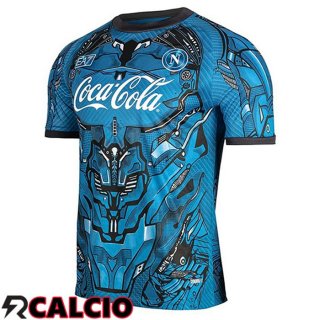 T Shirt Allenamento SSC Napoli Blu/Nero 2025/2026  T Shirt Allenamento SSC Napoli Blu/Nero 2025/2026