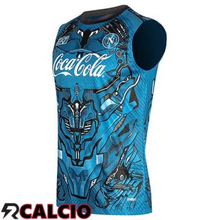 Canotta Allenamento SSC Napoli Blu/Nero 2025/2026  Canotta Allenamento SSC Napoli Blu/Nero 2025/2026