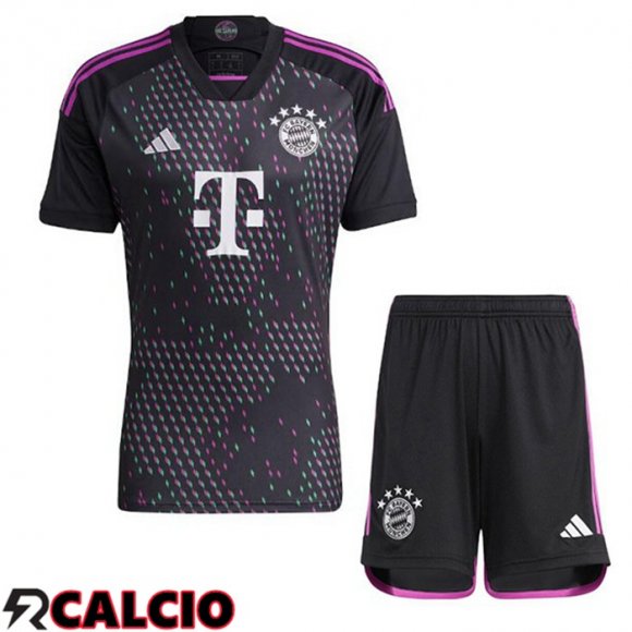 Seconda Maglia Bayern Monaco Bambino Nero 2023/2024