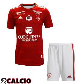 Prima Maglia Stade Brestois Bambino Rosso 2023/2024