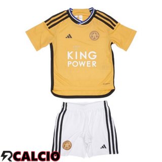 Terza Maglia Leicester City Bambino Giallo 2023/2024  Terza Maglia Leicester City Bambino Giallo 2023/2024