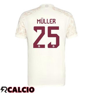 Terza Maglia Bayern Monaco (Müller 25) Giallo 2023/2024  Terza Maglia Bayern Monaco (Müller 25) Giallo 2023/2024
