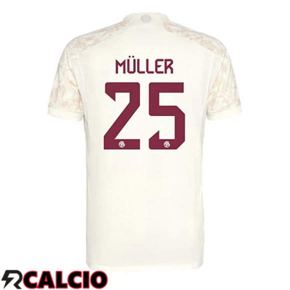 Terza Maglia Bayern Monaco (Müller 25) Giallo 2023/2024
