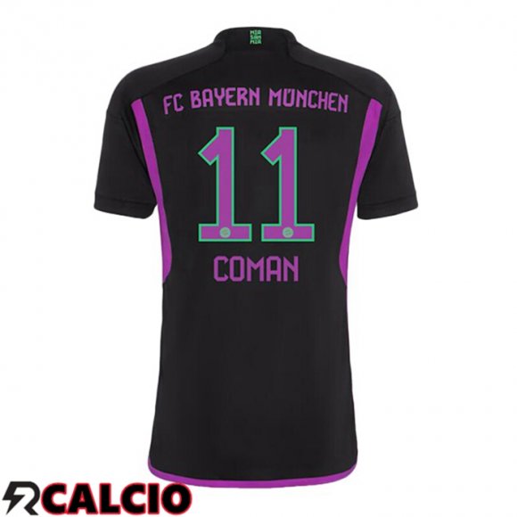 Seconda Maglia Bayern Monaco (Coman 11) Nero 2023/2024