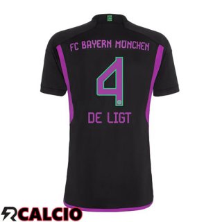 Seconda Maglia Bayern Monaco (de Ligt 4) Nero 2023/2024  Seconda Maglia Bayern Monaco (de Ligt 4) Nero 2023/2024