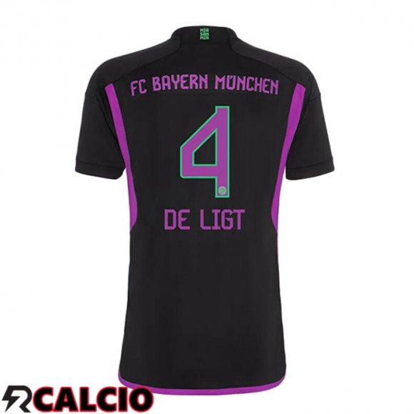 Seconda Maglia Bayern Monaco (de Ligt 4) Nero 2023/2024