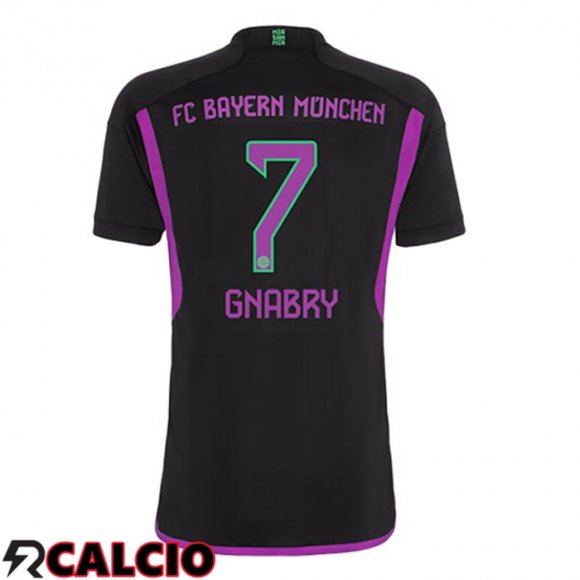 Seconda Maglia Bayern Monaco (Gnabry 7) Nero 2023/2024  Seconda Maglia Bayern Monaco (Gnabry 7) Nero 2023/2024