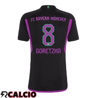 Seconda Maglia Bayern Monaco (Goretzka 8) Nero 2023/2024