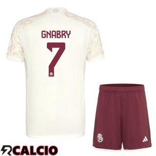 Terza Maglia Bayern Monaco (Gnabry 7) Bambino Giallo 2023/2024