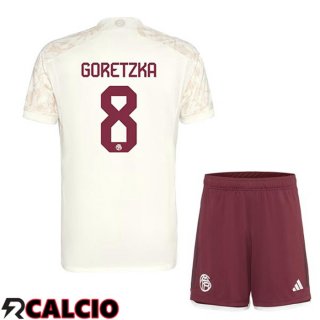 Terza Maglia Bayern Monaco (Goretzka 8) Bambino Giallo 2023/2024