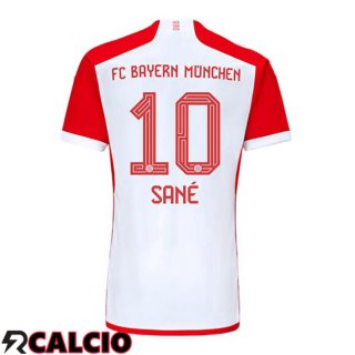 Prima Maglia Bayern Monaco (Sané 10) Bianco Rosso 2023/2024