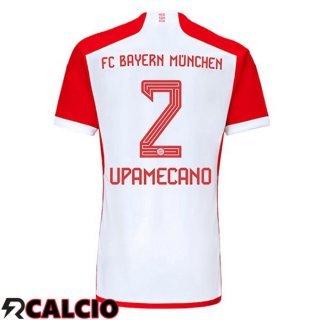 Prima Maglia Bayern Monaco (Upamecano 2) Bianco Rosso 2023/2024