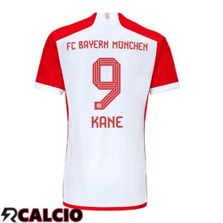 Prima Maglia Bayern Monaco (Kane 9) Bianco Rosso 2023/2024  Prima Maglia Bayern Monaco (Kane 9) Bianco Rosso 2023/2024