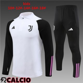 Insieme Tuta Calcio Juventus Bambino Bianco 2023/2024  Insieme Tuta Calcio Juventus Bambino Bianco 2023/2024