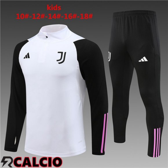 Insieme Tuta Calcio Juventus Bambino Bianco 2023/2024  Insieme Tuta Calcio Juventus Bambino Bianco 2023/2024