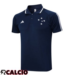 Maglia Polo Cruzeiro EC Blu Reale 2023/2024  Maglia Polo Cruzeiro EC Blu Reale 2023/2024