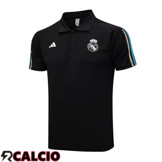 Maglia Polo Real Madrid Nero 2023/2024  Maglia Polo Real Madrid Nero 2023/2024