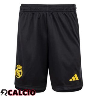 Terza Pantaloncini Calcio Real Madrid Nero 2023/2024  Terza Pantaloncini Calcio Real Madrid Nero 2023/2024