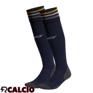 Seconda Calzini Calcio Real Madrid Blu Reale 2023/2024
