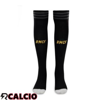 Terza Calzini Calcio Real Madrid Nero 2023/2024