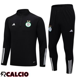 Insieme Tuta Calcio Algeria Nero 2023/2024  Insieme Tuta Calcio Algeria Nero 2023/2024