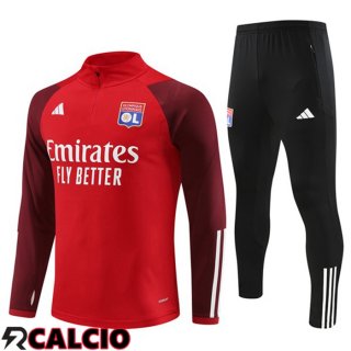 Insieme Tuta Calcio Lyon OL Rosso 2023/2024