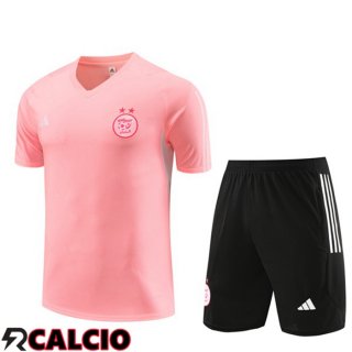 T Shirt Allenamento Algeria + Pantaloncini Rosa 2023/2024