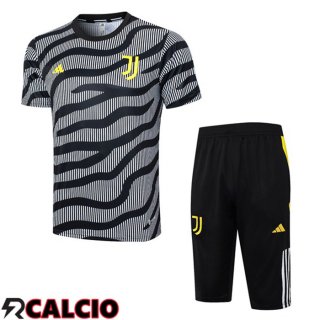 T Shirt Allenamento Juventus + Pantaloncini Nero 2023/2024